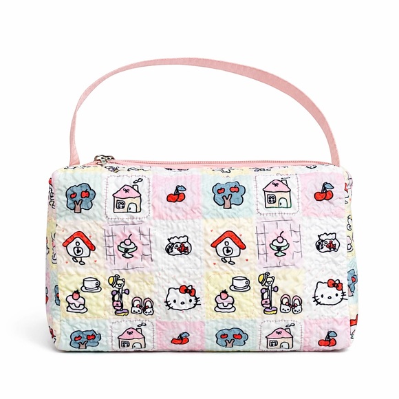Hello Kitty Handbags - Hello Kitty Quilted Mini Zippered Handbag NEW